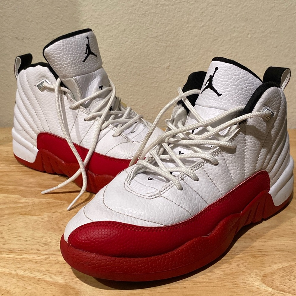 Red & white Air Jordan 12